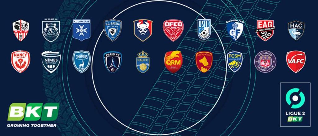 Tổng hợp danh sách 20 đội bóng tham gia vào BXH Ligue 2 mùa giải 2023/2024