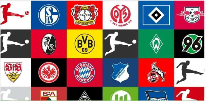 Những câu lạc bộ bóng đá hiện nay đang tham gia giải đấu bóng đá vô địch quốc gia Đức